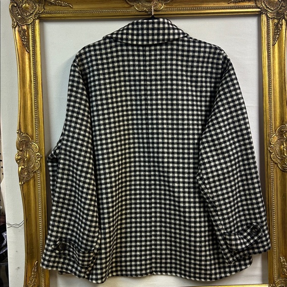 ZARA Women’s Check Wool-Blend Jacket • NWOT • Size S - Picture 6 of 7